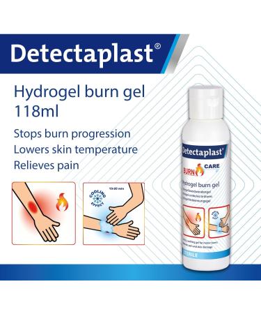 Detecta Plast Fire & Wound Gel for Burns (118ml 2 Pieces) - Cooling Hydrogel Fire Ointment - Water-Based Gel for Effective Burn Relief - Buy Online on GoSupps.com