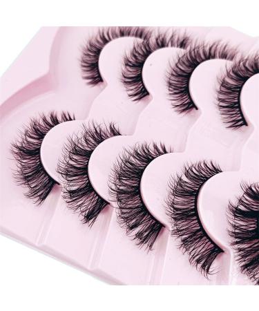 Natural Lashes Natural Eyelashes Short Eyelashes Natural Look False Eyelashes Wispy Eye Lashes 14-17mm Small Lashes Fake Lashes(G06) - Buy Online on GoSupps.com