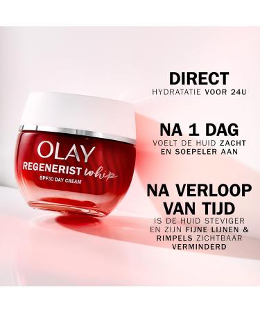 Procter Gamble Oly Regenerist Whip Dag cream With SPF30 Lights reinforcing hydrating cream + nicinimids 50 ml - Buy Online on GoSupps.com