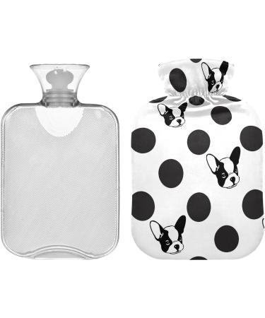 Naanle Polka Dots Hot Water Bottle - 2L Large Transparent Dog Mop for Pain Relief & Cold Therapy | Ideal Hand & Feet Warmer - Buy Online on GoSupps.com