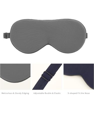 Reidio Double Side Natural Latex Sleep Mask Adjustable Strap with Earplugs - 100% Blackout for Night Sleeping, Travel, Nap - Plum Color - Buy Online on GoSupps.com