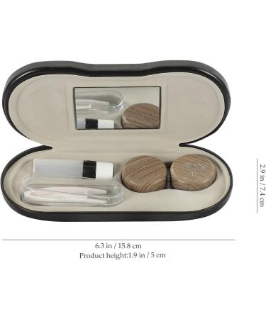 Zerodeko 2-in-1 Glasses Case | Double Layer Storage with Mirror Tweezers & Applicator | Portable Eyewear Organizer - Buy Online on GoSupps.com