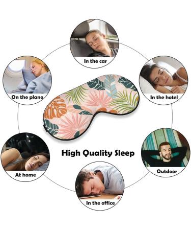 LynaRei Tropical Boho Palm Leaf Sleeping Mask - Adjustable Blindfold for Blocking Light - Buy Online on GoSupps.com