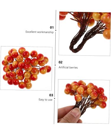 ABOOFAN 20 Bunches Simulated Small Berries Christmas Pine Picks Artificial Berry Stem Holiday Decorations for Home Christmas Berry Branch Decor Environmental Foam Red Berries Household - Buy Online on GoSupps.com