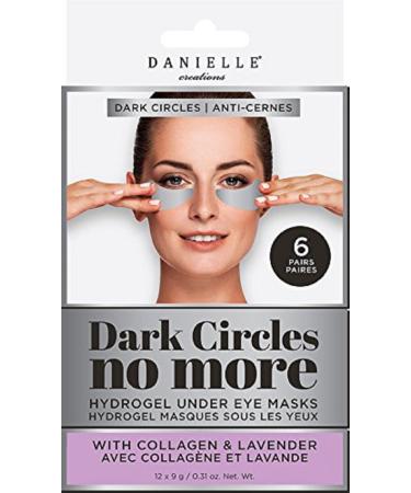 Danielle Dark Circles No More Hydrogel Undereye Masks  6 Pairs  Collagen & Lavender  6 Piece