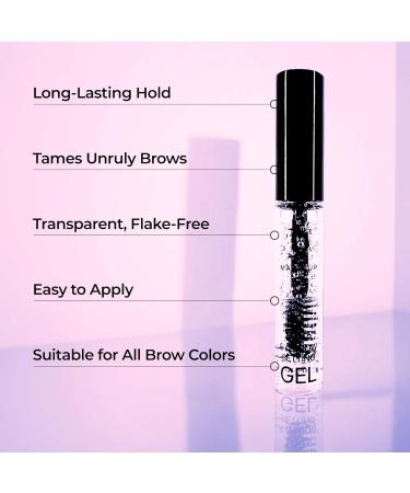 INBICO LLC K Professional Transparent Eyebrow Gel 7ml 24h Fixation Without Residues Precise Brush Natural or Lifted Look Waterproof & Longlasting Styling Gel - Buy Online on GoSupps.com