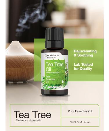 Horb ach Tea Tree Essential Oil 15mL | Therapeutic Grade for Massage Bath DIY & More | International Shipping Available - Buy Online on GoSupps.com