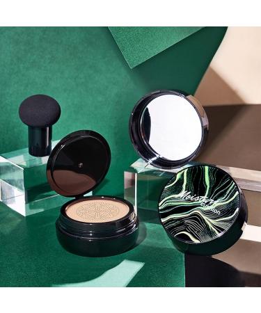 Chaffu CC Moisture Cushion Cream CC Mushroom Head Air Cushion DC Liquid Foundation CC Cream Foundation Moisturizing Covering Foundation Moisturizing Sebum Regulating Moisturizer(Natural 2 pcs) - Buy Online on GoSupps.com