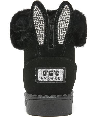 Yeeteepot Baby Girls' Winter Booties | Boys Warm Lined Snow Boots | Kids Anti-Slip Ankle Boots | Indoor Soft Soled Toddler Shoes | 8.5 UK Child Size B Black - Buy Online on GoSupps.com