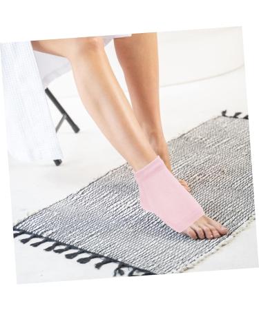 ULTECHNOVO 1set Heightening Socks Heel Softening Socks Soft Silicone Heel Lift Insole Sole Height Increase Invisible Sock Pad Sole Lifts Polyester Cotton Increased Heel Socks Men and Women 12.5x11cm Pink - Buy Online on GoSupps.com