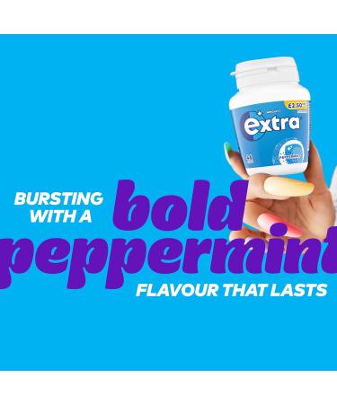 Mars Extra Peppermint Chewing Gum - White - Bottle - 46 Pieces - Buy Online on GoSupps.com