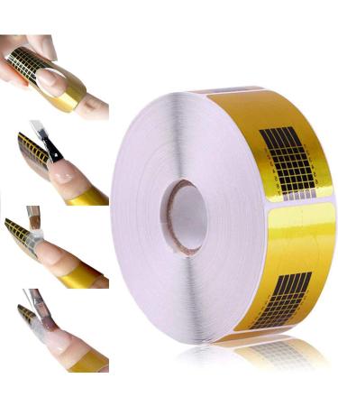 500 pieces nail stencils nail stencils self-adhesive modeling for gel nails & nail extension golden stencils (1 roll) - Buy Online on GoSupps.com