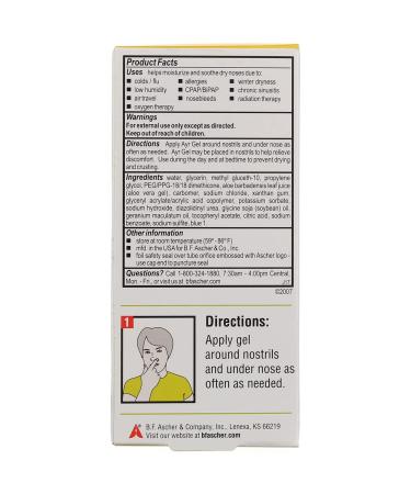 Ayr Saline Nasal Gel 0.5 oz - Fast-Acting Relief for Nasal Congestion - Buy Online on GoSupps.com