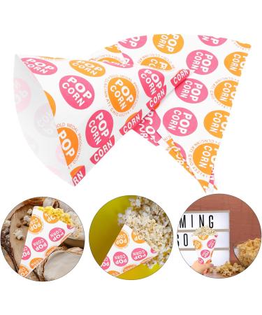 Healeved 100 Pcs Popcorn Bag Popcorn Cone Bags Cone Shaped Bags Candy Treat Bag Mini Treat Bags Cardboard Popcorn Boxes Mini Bags for Favors For Party Paper Child Packing Bag Christmas - Buy Online on GoSupps.com
