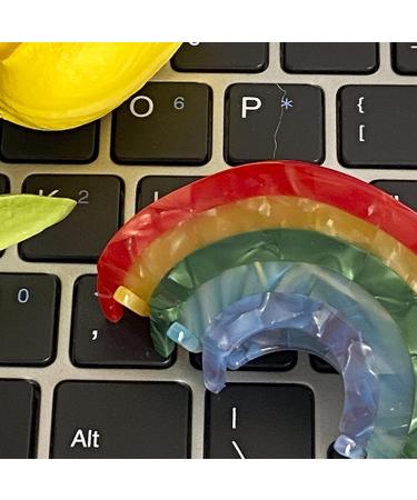 Sweet Style Hair Clip Delicate Rainbow Shape Hair Claw for Woman Long Short Hair Delicate Duckbill Hair Clip for Woman Barrettes and Hair Clip for Girls Cute Hair Clip for Girls Hair Clip for Styling Rainbow Grab - Buy Online on GoSupps.com