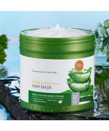 Hair mask 500 g Aloe Vera hair mask repairs dry frizzy and split ends moisturizing smoothing and caring hair mask - Buy Online on GoSupps.com