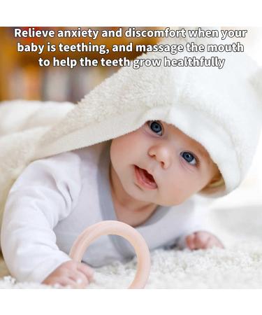Buy 10 Natural Wood Baby Bite Rings | Smooth Teething Toys for Gums | Multi-Purpose Body Care - Buy Online on GoSupps.com