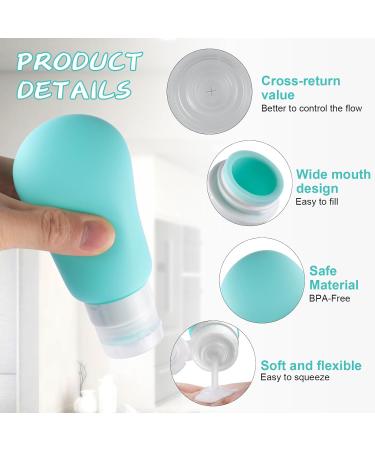 Silicone Travel Bottles Set - 100ml 17-Piece TSA Approved Leak-Proof Shampoo & Lotion Containers - BPA-Free Travel Accessories - Buy Online on GoSupps.com