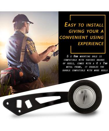 Power Handle Fishing Reel Handle EVA Knob Power Handle knob Handle Grips Part with Fittings Replacement Parts for LowProfile Reel(Guncolor) - Buy Online on GoSupps.com