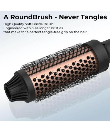 Automatic Curling Wand for Long Hair | Thermal Brush Hair Curling Iron for Lasting Curls | Crimper Tool for Women & Girls - Black - Buy Online on GoSupps.com