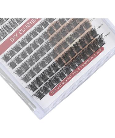 Cluster Eyelashes Different Style Individual Eyelashes Volume 10 16mm Length (A with B (150 Cluster)) - Buy Online on GoSupps.com