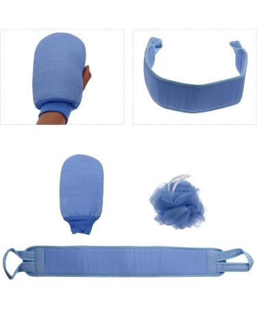 2pcs Bath Set - Premium Shower Mitt & Back Scrubber Belt | Bath Supplies for Ultimate Clean | International Shipping - Buy Online on GoSupps.com
