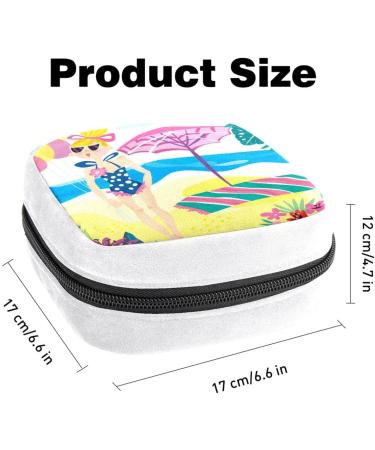 GIAPB Sanitary Napkin Storage Bag | Period Tampon Makeup Pad Pouch | Beach Summer Color5316 - Buy Online on GoSupps.com