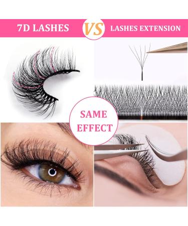 7D24 Russian Strip Lashes | Reusable Natural Look | 10 Pairs Faux Mink | Fluffy Volume Wispy Fake Eyelashes - Buy Online on GoSupps.com