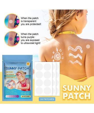 48-Piece UV Sunscreen Stickers | UV Detection & Protection for Face & Body | Family-Friendly Sun Safety - Buy Online on GoSupps.com