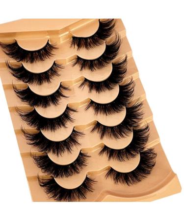 Shop 7 Pairs 3D Fluffy Wet Manga Lashes | Long Thick Natural Eyelash Extensions - Fast International Shipping - Buy Online on GoSupps.com