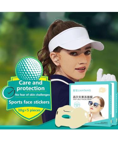 5 Pcs Jelly Sun Mask UV Protection Moisturizing Cooling Mask for Women Summer Sports Golf Cycling - Buy Online on GoSupps.com