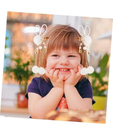 Amosfun 1 Pair Bunny Hairpin Kids Decor Baby Decor Rabbit Ear Headbands Plush Hairpins Pearl Hair Ties Pearl Hair Pin Retro Decor Pompom Hair Tie Vintage Metal Plush Ball Miss - Buy Online on GoSupps.com