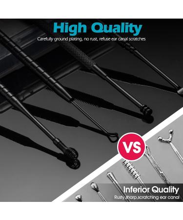 17 Pcs Stainless Steel Ear Pick Set - Ear Wax Removal & Cleaning Kit with Brush and Storage Box - Buy Online on GoSupps.com