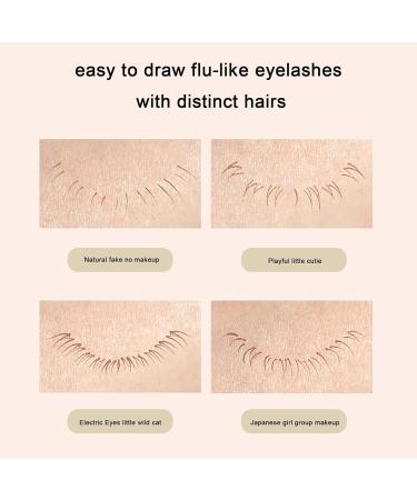 Double Tip Eye Lash Pencil Ultra Fine Eyeliner Smudge Proof Liquid Eyeliner Smooth Quick Dry Long Lasting Longwearing Eye Pencil Easily to Create Any Look Haoying Black - Buy Online on GoSupps.com