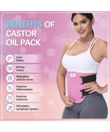 Reusable Bio-Ribinus Oil Pack Wrap for Liver - Soft Cotton Pink Compress Anti-Oil Leak Less Disorder - Shop Internationally - Buy Online on GoSupps.com