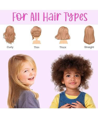 Mermaid Tail Hair Brush for Girls & Women - Detangle, Pain-Free, Wet/Dry Brush for Thick & Curly Hair - Buy Online on GoSupps.com