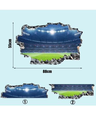ANHUIB 3D Football Wall Stickers - Soccer Sport Decal for Boys Bedroom | Kids Room, Teens, Playroom Wall Decor - Colourful Design - Buy Online on GoSupps.com