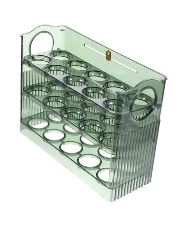 Abaodam egg storage box plastic containers egg storage container refrigerator egg holder egg tray grid 25.2X19.5CM As Shown 1