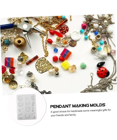 LALAFINA Epoxy Resin Mold Epoxy Mold Resin Keychain Molds Circle Earrings Pendant Making Manual Jewelry Mold Key Chain Charm White 17.2X12.9cm - Buy Online on GoSupps.com