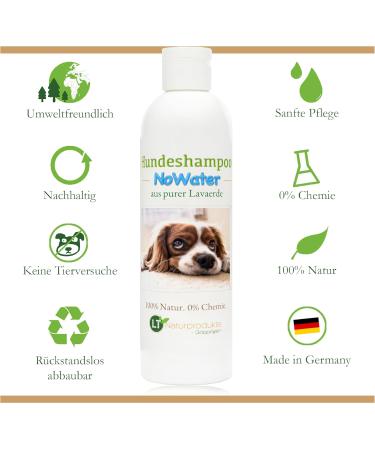 Buy Dog Shampoo Nowater | Bio & Gentle Care for Water-Shy Dogs | No Rinse No Soap 250ml - Buy Online on GoSupps.com