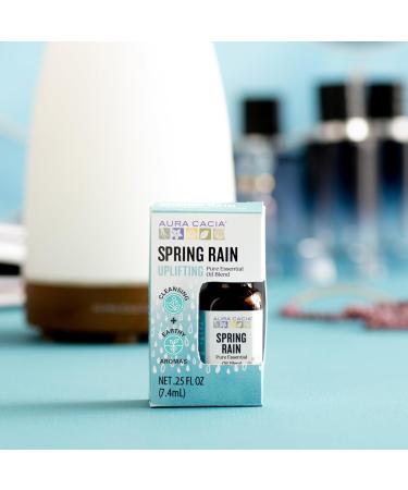 Aura Cacia Spring Rain Essential Oil Blend Boxed 0.25 fl. oz. - Light Aroma No Synthetic Fragrances Spring Rain Essential Oil 0.25 Fl Oz (Pack of 1) - Buy Online on GoSupps.com