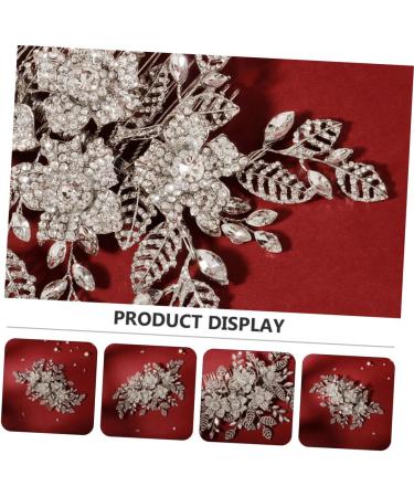 Ipetboom Bridal Hair Comb personality hair accessories luxurious hair comb Rhinestone Hair Comb Women Headdress Full Diamond rhinestones bride wedding hair accessories for women - Buy Online on GoSupps.com