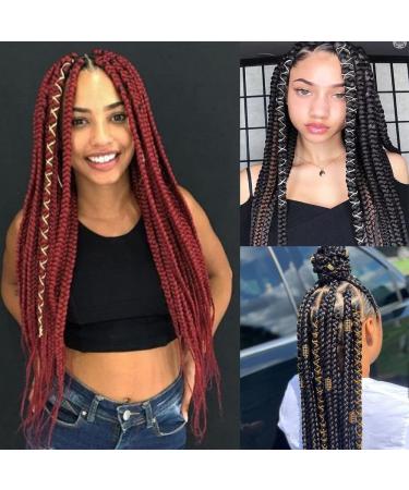 Dreadlock Braids Hair Accessories - Silver/Gold Shimmer Stretch Elastic Cord for African Braid Styling - 5M - Buy Online on GoSupps.com