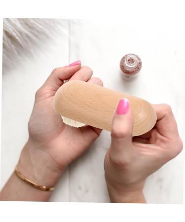 FOYTOKI Nail Cleaning Brush Toenail Brush Nail Brushes for Cleaning Nail Brush for Cleaning Fingernails Wooden Nail Brush Finger Nail Scrub Brush Fingernail Brush with Handle Nail Scrubber - Buy Online on GoSupps.com