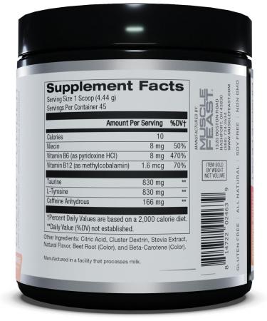Muscle Feast 8 Hour Energy Pre-Workout - Citrus Sunrise - 7.05 Oz. - Buy Online on GoSupps.com