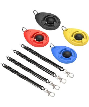 Buy Diyife Dog Clickers - 4-Pack Training Clickers for Dogs Cats & Horses | Large Button Hand Loop Multi-Color - Buy Online on GoSupps.com
