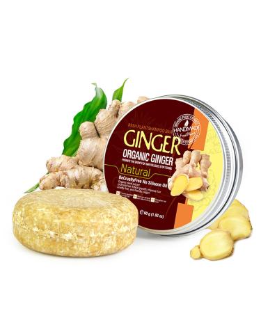 Vawolecy Ginger Shampoo for Hair Growth - Deep Cleansing for Hair and Scalp Loss - Organic Rice Shampoo - Promotes Growth Control