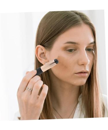 DRESSOOS Round Head Silicone Lip Brush Silicone Makeup Applicator Lip Makeup Brush Mini Lip Concealer Lipstick Applicator Lip Balm Sponge Lipstick Brush Lip Gloss Brush Wood Dust-proof Miss - Buy Online on GoSupps.com