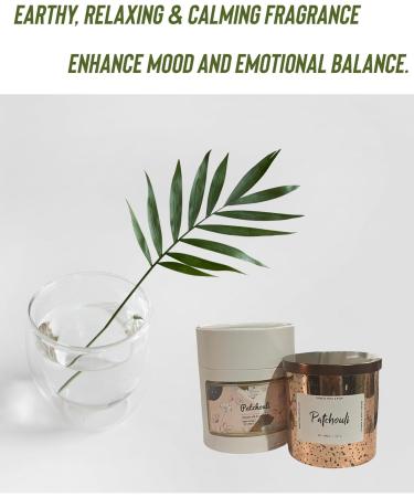 Patchouli Scented Soy Candle - 45+ Hour Burn - All Natural Aromatherapy Gift for Men & Women - Perfect Housewarming Candle - Buy Online on GoSupps.com