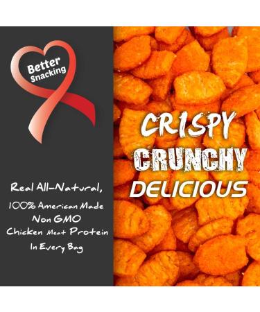 Barn Dad Nutrition CHXNSNX Crispy Protein Bites - Buffalo Wing Blue Cheese | 70g Protein | 6.16oz Bag - Buy Online on GoSupps.com